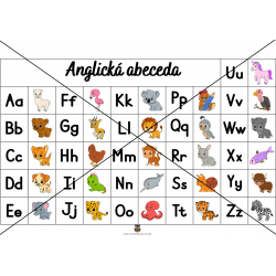 Plagát A3 - Anglická abeceda 8